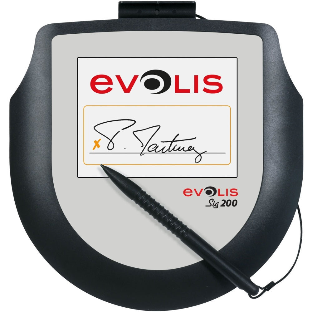 Evolis Sig200 Signature Pad - Backlit LCD - 3.98in x 2.99in Active Area LCD - Backlight - 640 x 480 - USB