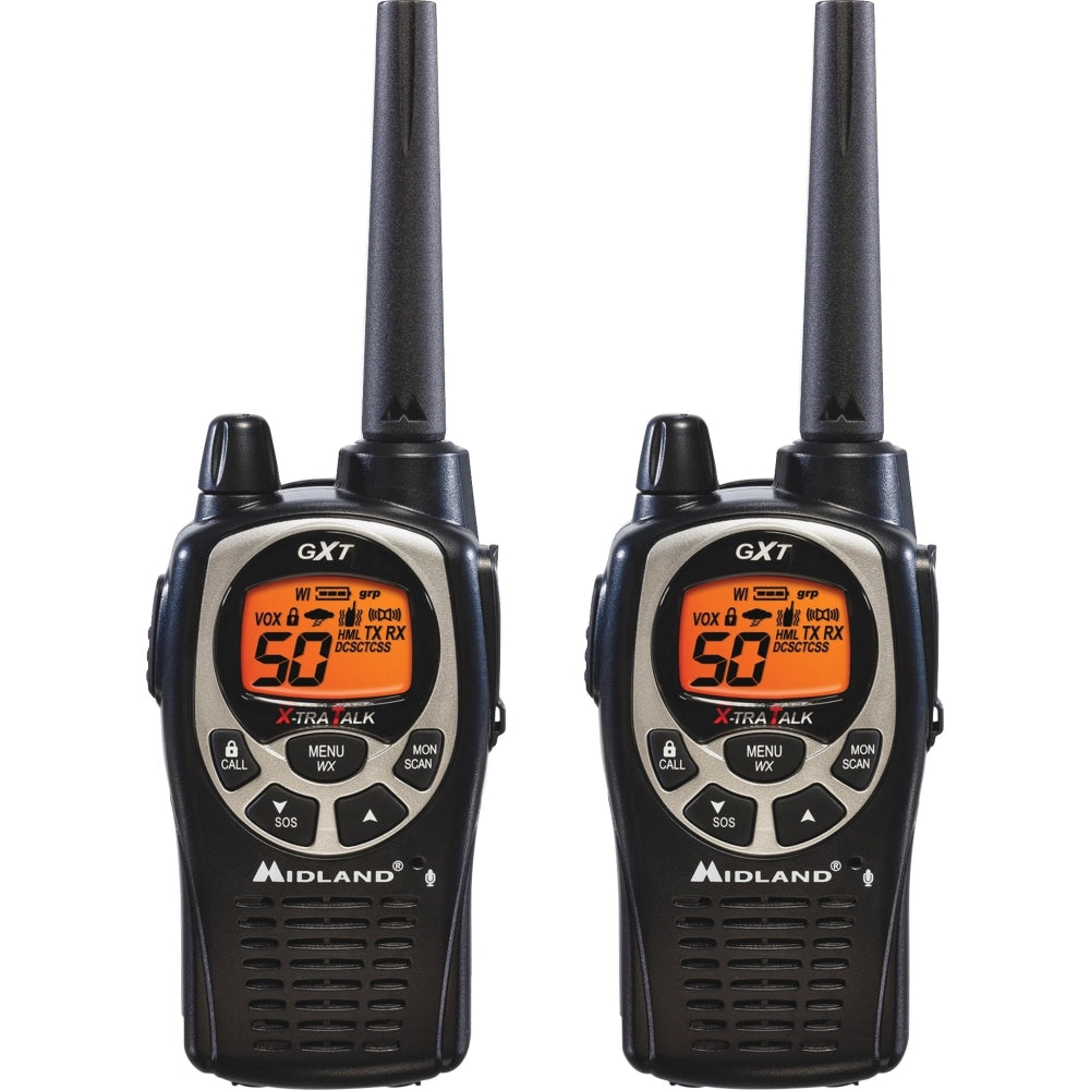 Midland X-Tra Talk GXT1000VP4 Two Way Radio, 2/Pack