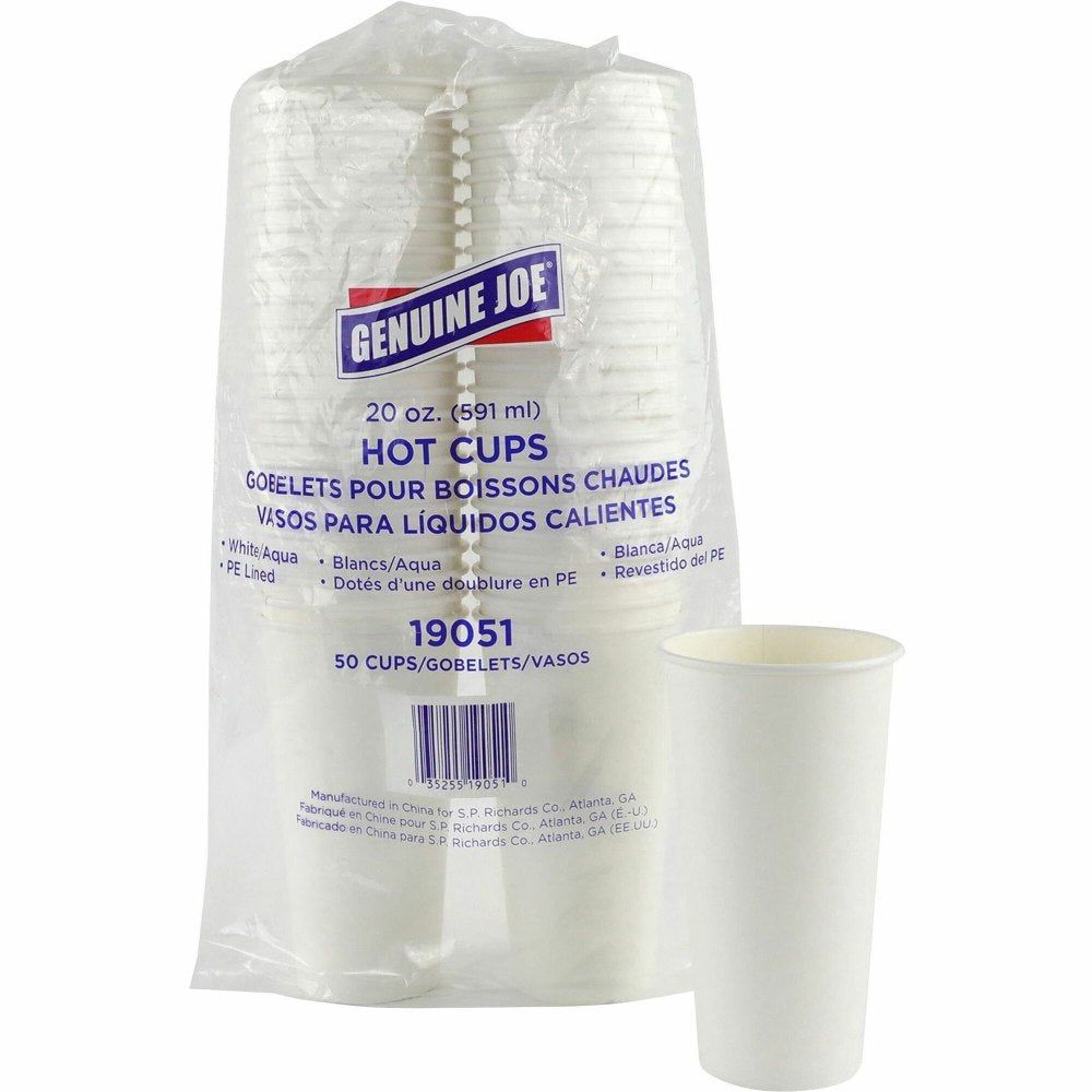 Genuine Joe 20 oz Disposable Hot Cups, 19051