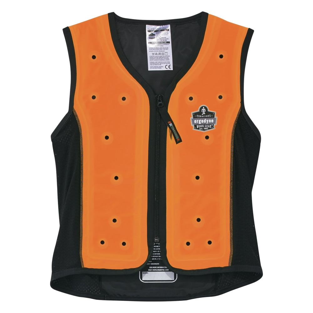Ergodyne 6685 Dry Evaporative Cooling Vest, 4XL, Orange, Total Qty 1