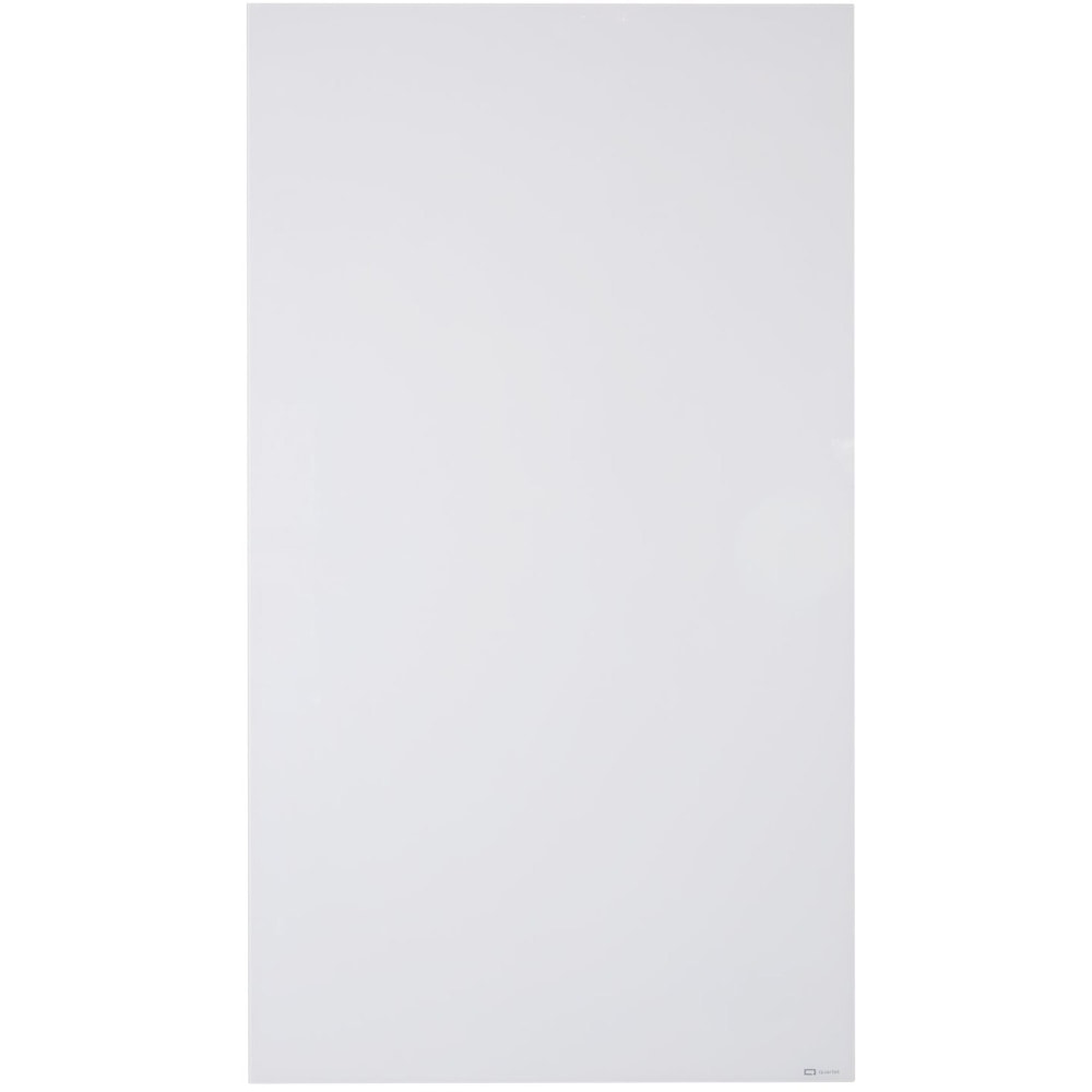Quartet InvisaMount Vertical Glass Dry-Erase Board - 48x85 - 85in (7.1 ft)x 48in (4 ft) - White Glass Surface - Rectangle - Vertical - Magnetic - 1 Each