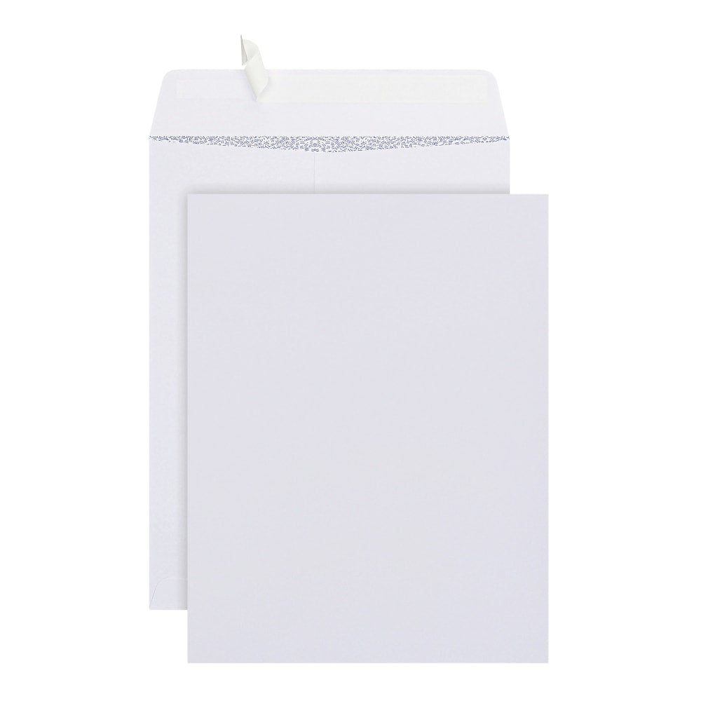 Office Depot Brand  9in x 12in Catalog Envelopes, Security, Clean Seal, White, Box Of 100