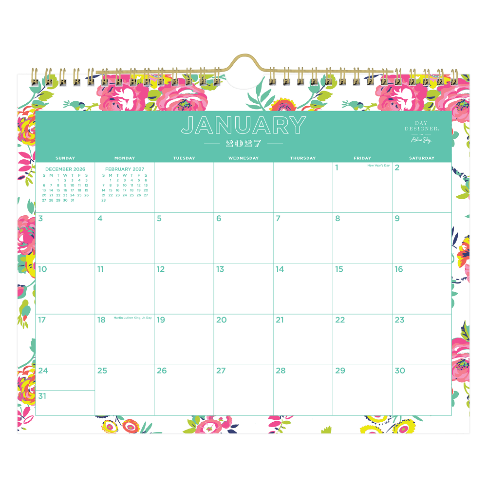 2027 Blue Sky Peyton White Monthly Wall Calendar, 11x8.75, 0%, Peyton White, Jan-Dec, RY27