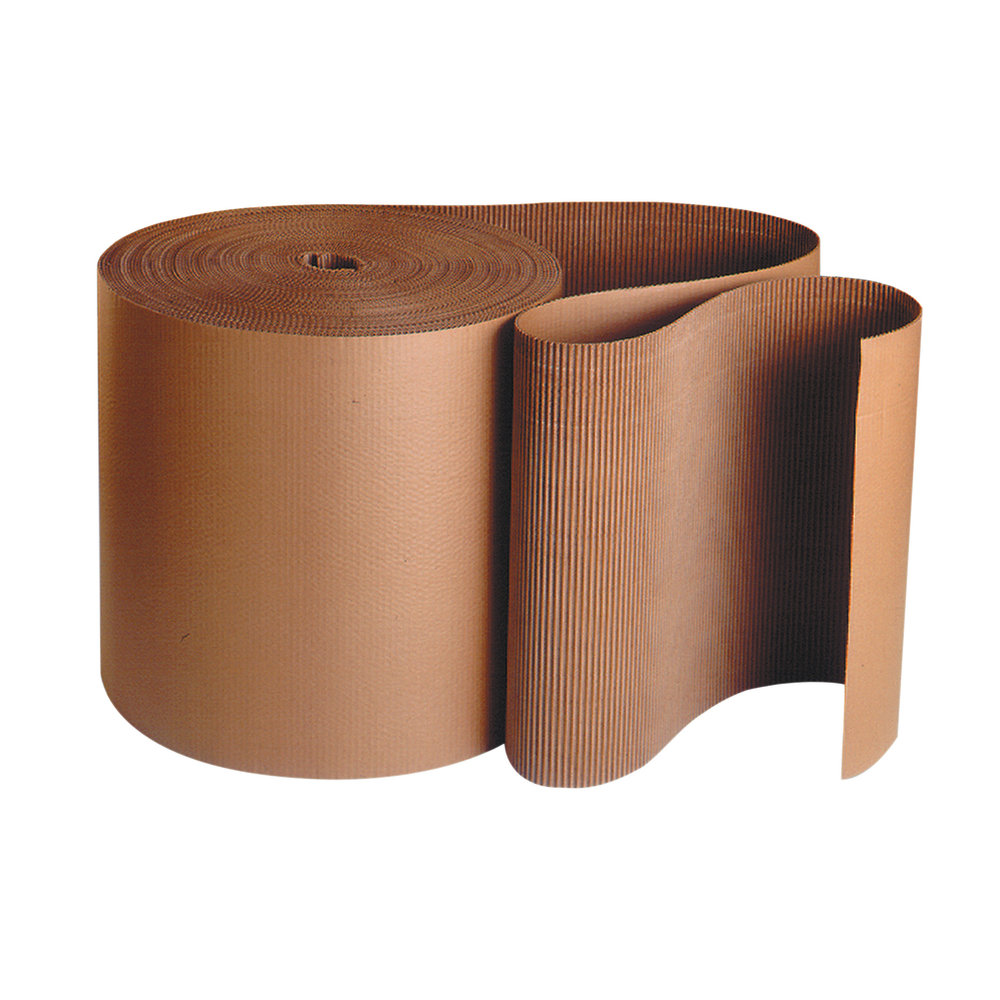 Partners Brand Singleface Corrugated Roll, 1/4in, 6in x 250ft