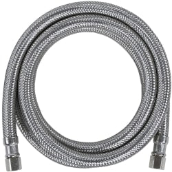 Certified Appliance Accessories Braided Stainless Steel Ice Maker Connector - 48in - Silver, Stainless Steel - IM48SS
