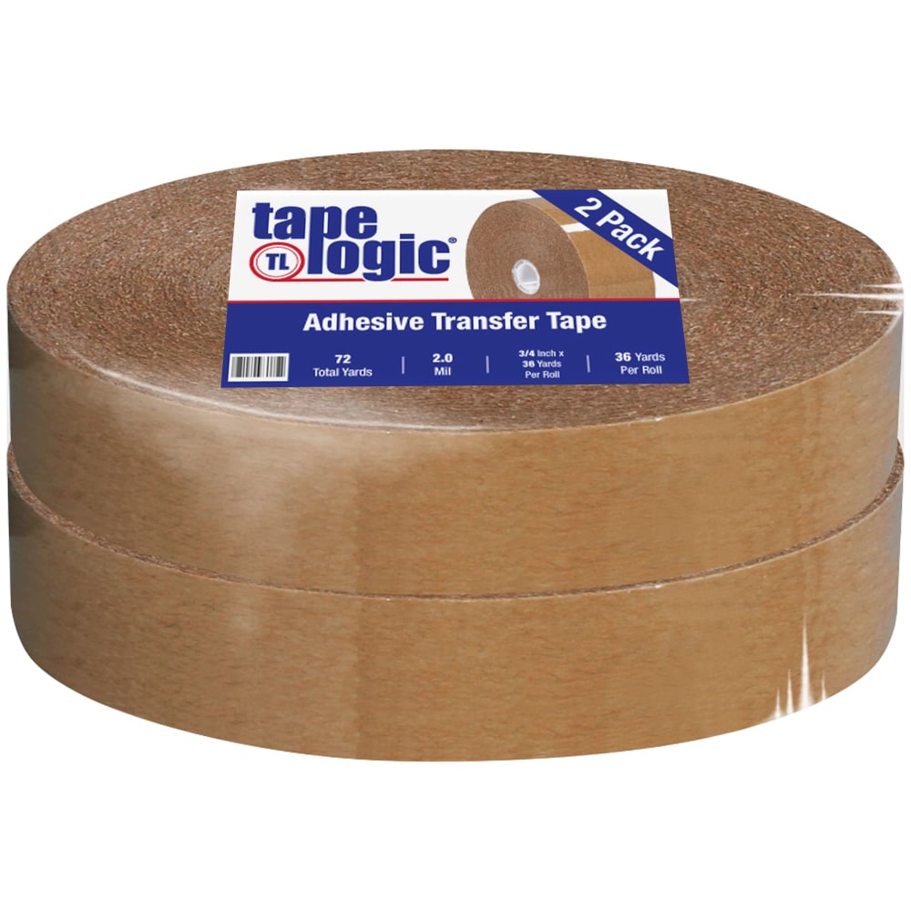 Tape Logic Industrial #502 General Purpose Adhesive Transfer Tape, 3/4in x 1,296, Clear, Case Of 2