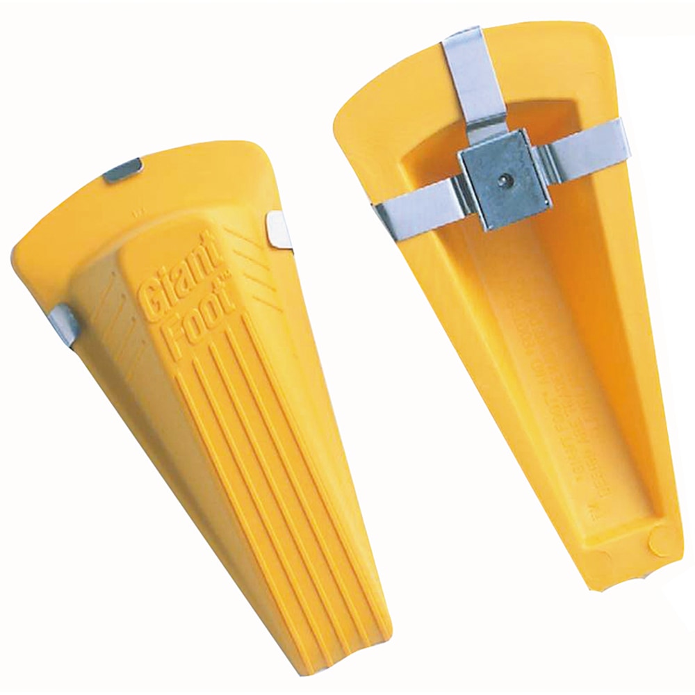 Master Caster Magnetic Giant Foot Doorstop, Yellow
