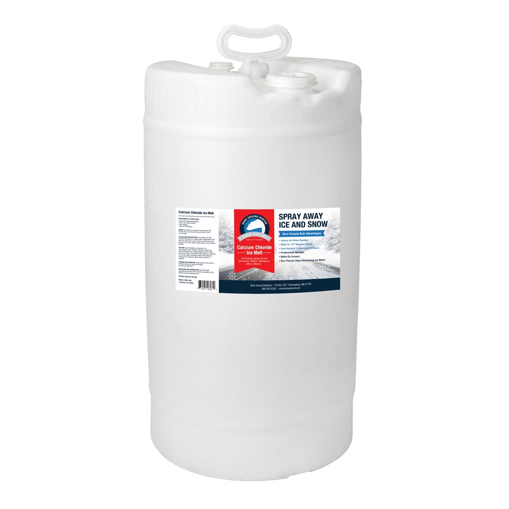 Bare Ground Bolt Liquid Calcium Chloride De-Icer, 15-Gallon Drum