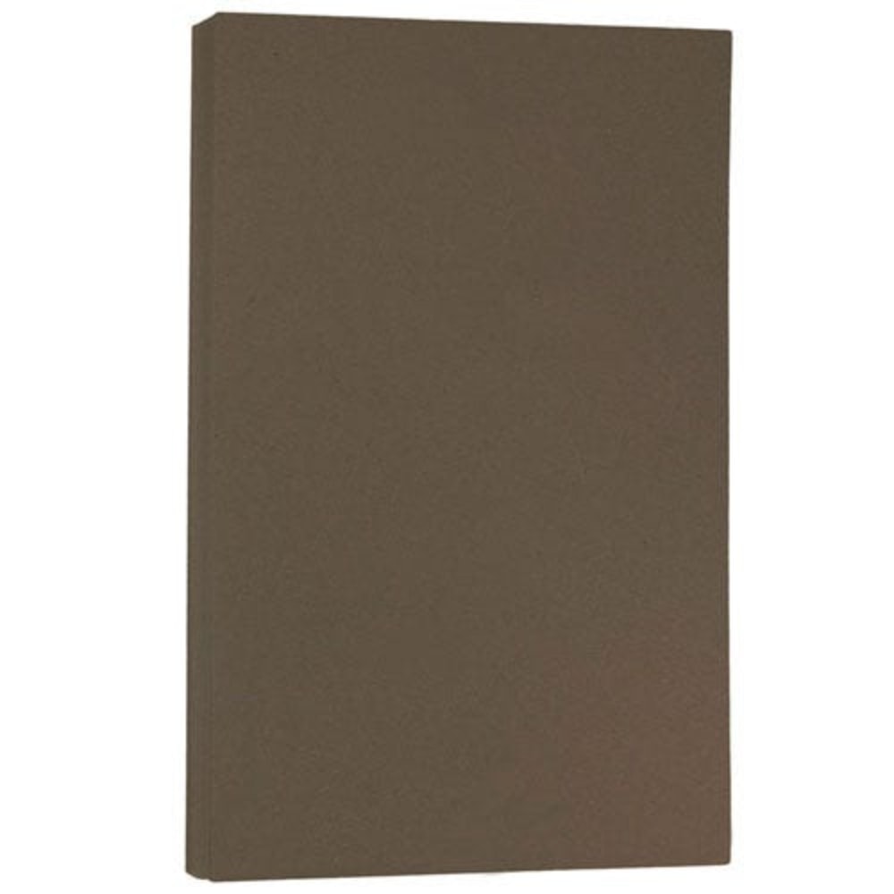 JAM Paper Legal Paper, Bakri Chocolate Brown, Legal (8.5in x 14in), 50 Sheets Per Pack, 32 Lb