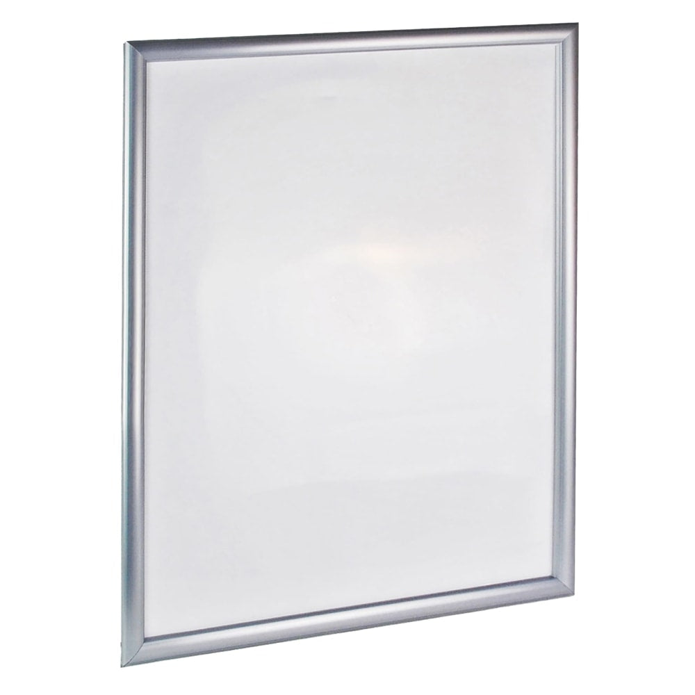Azar Displays Wall Snap Poster Frame Plastic Vertical/Horizontal Sign Holder, 28inH x 22inW x 3/4inD, Silver