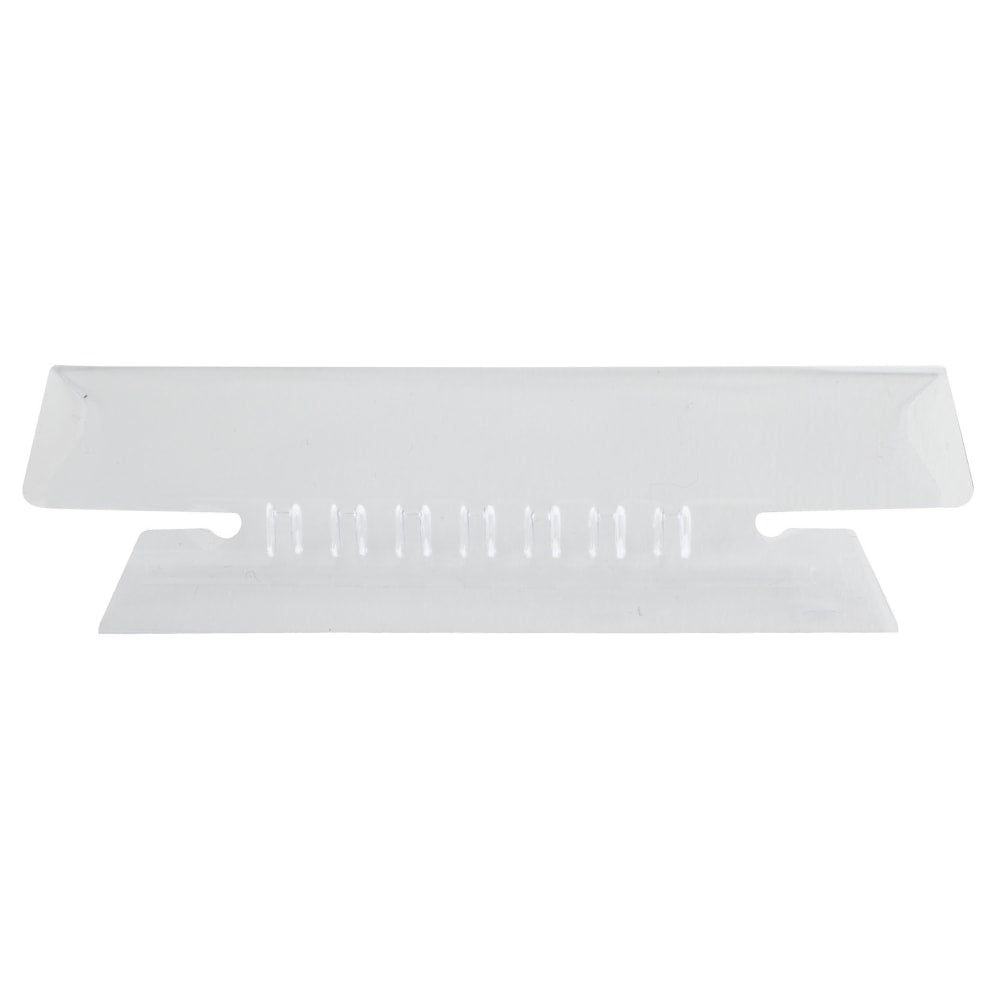 Office Depot Brand Hanging Folder Tabs, 3 1/2in, 1/3 Cut, Clear, Pack Of 25
