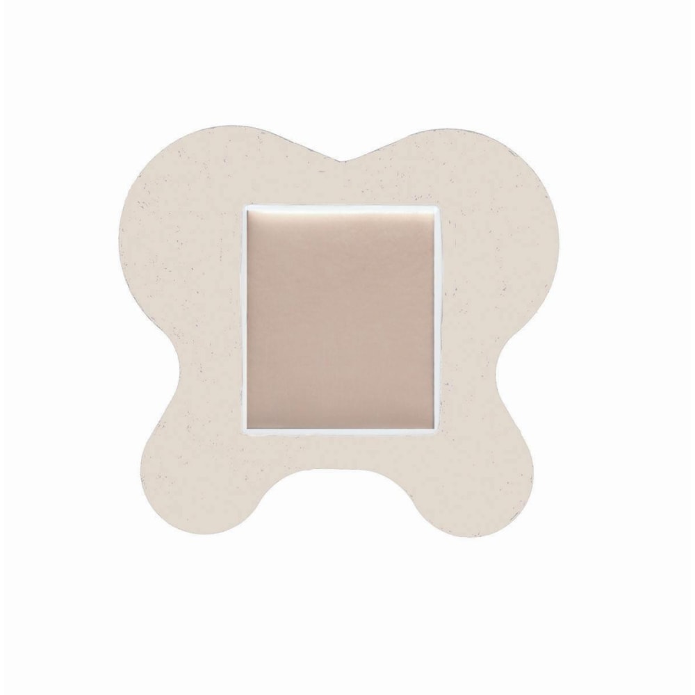 Medline Optifoam Sacral Adhesive Dressings, 6 1/8in x 5 5/8in, Tan, Pack Of 10