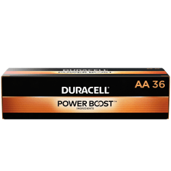 Duracell Coppertop AA Alkaline Batteries, Box of 36