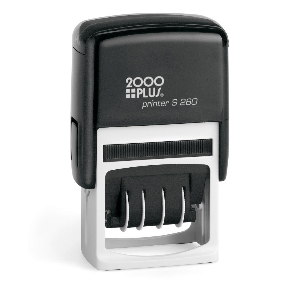 2000 PLUS Date Message Dater Stamp Entered, Scanned, Emailed, Received  Stamp, 4-in-1 Date Message Dater Self-Inking Stamp, Blue and Red Ink - 11098