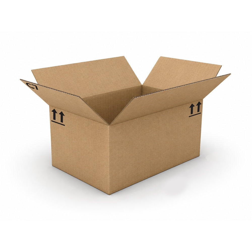 Standard-Duty Single Wall Corrugated Shipping Boxes, Each Box 24in x 16in x 11-1/2in, Kraft, Pallet Qty 300