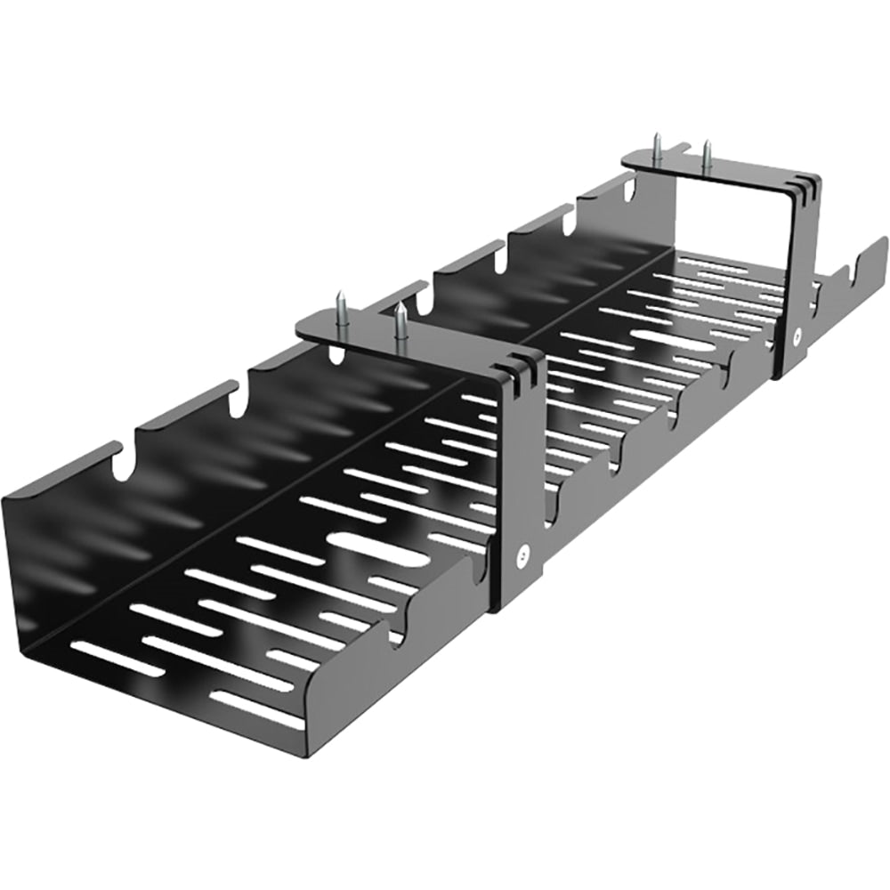 FlexiSpot CMP502B Steel Cable Management Tray, 20in x 5in, Black