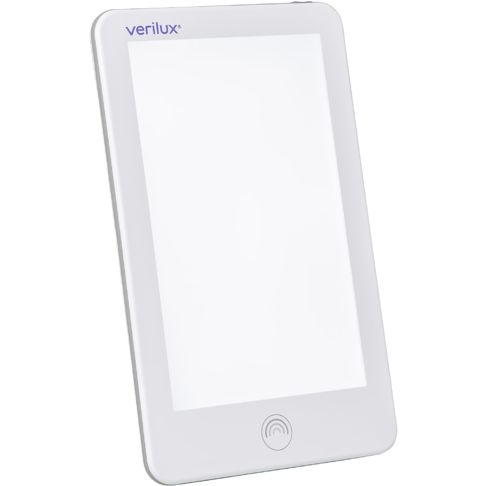Verilux HappyLight Lumi LED UV-Free Light Therapy Lamp, 10,000 lux, 9inH x 5-3/4inW x 1/2inD, White
