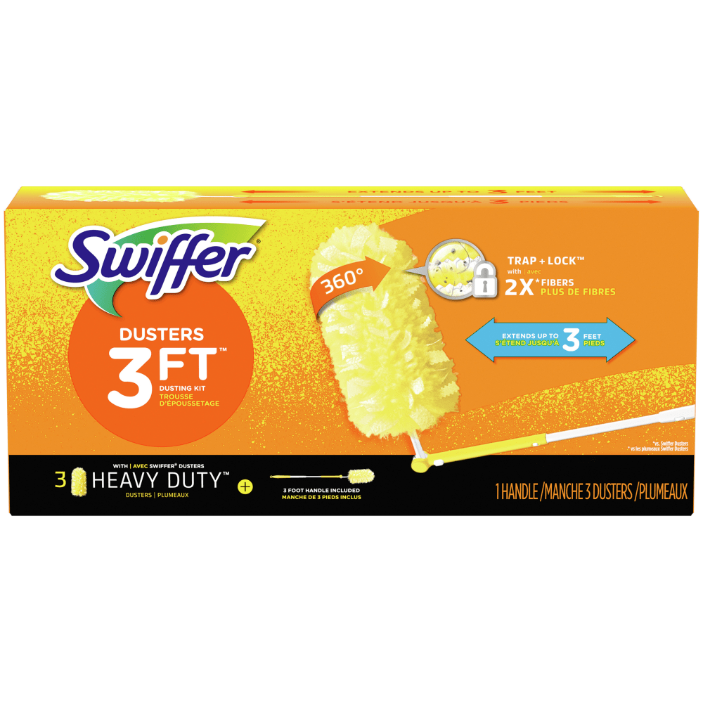 Swiffer Extension-Handle Duster Kits, 3ft Handle, Case Of 6