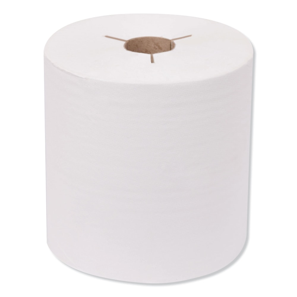 Tork Premium Hand Towel Roll, Notched, 1-Ply, 8in x 600 ft, White, 720 Sheets/Roll, 6 Rolls/Carton