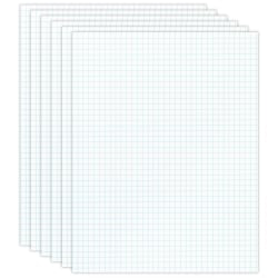 Office Depot Brand Quadrille Pads, 4 x 4 Squares/Inch, 50 Sheets, White, Pack Of 6