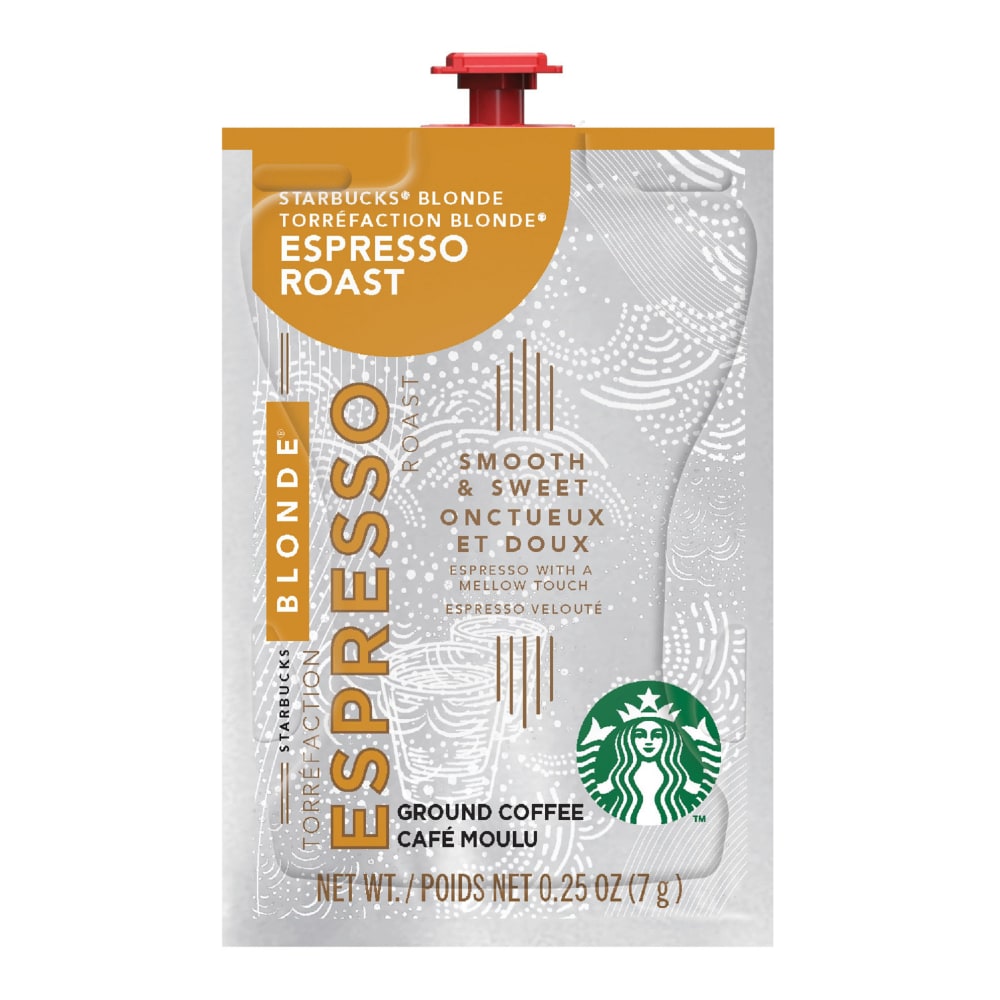 Starbucks Single-Serve Coffee Freshpacks, Blonde Espresso, Carton Of 72