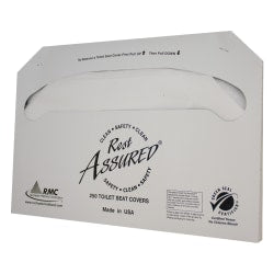 Impact Rest Assured Toilet Seat Covers, 100% Recycled, White, 20 packs of 250 Covers