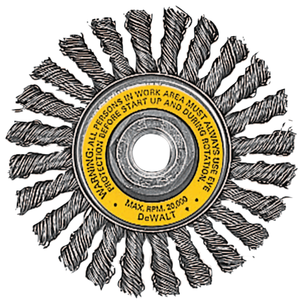 Black+Decker Wire Wheel Brushes, 4 in, 5/8  11, 20,000 rpm