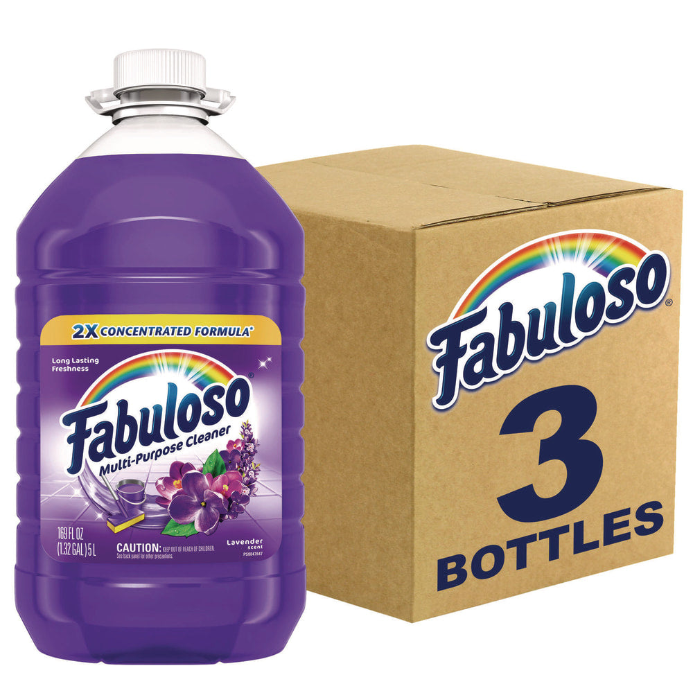 Fabuloso Multi-use Cleaner, Lavender Scent, 169 oz Bottle, 3/Carton