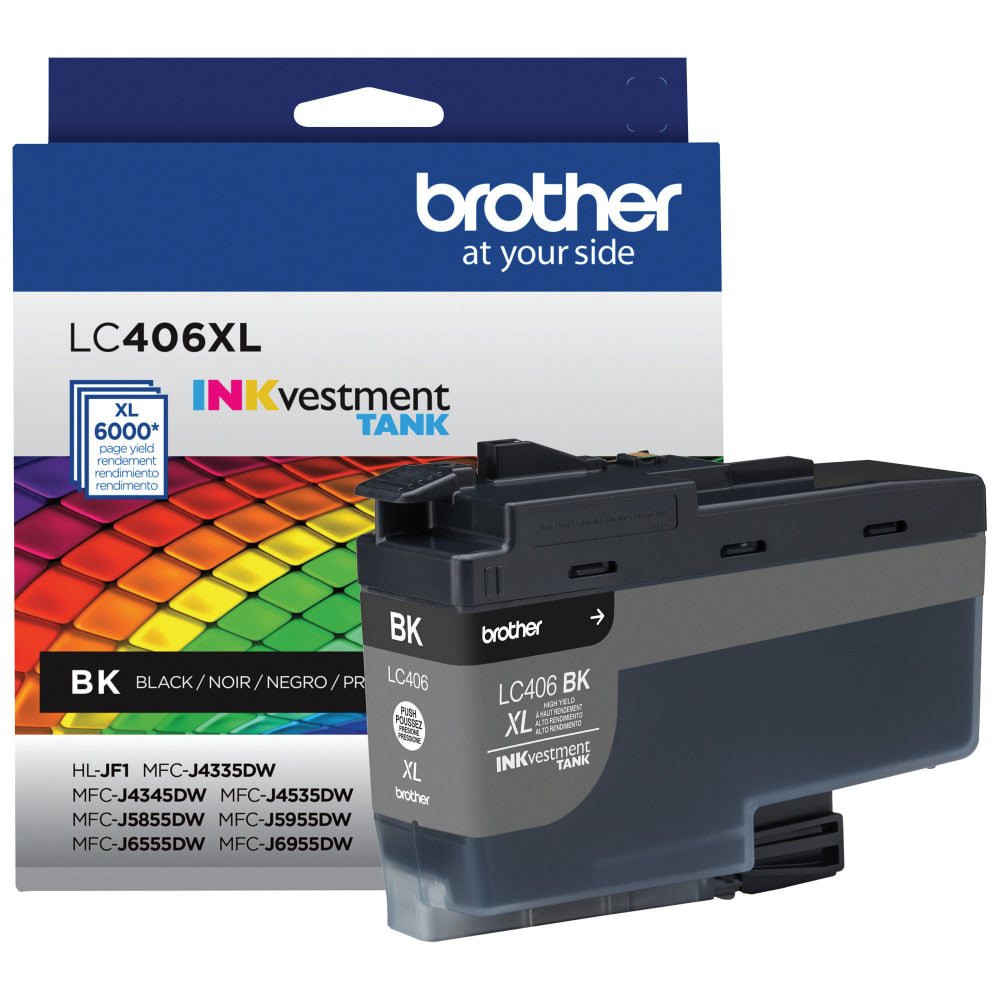 Brother LC406XL INKvestment Black High-Yield Ink Tank, LC406XLBK