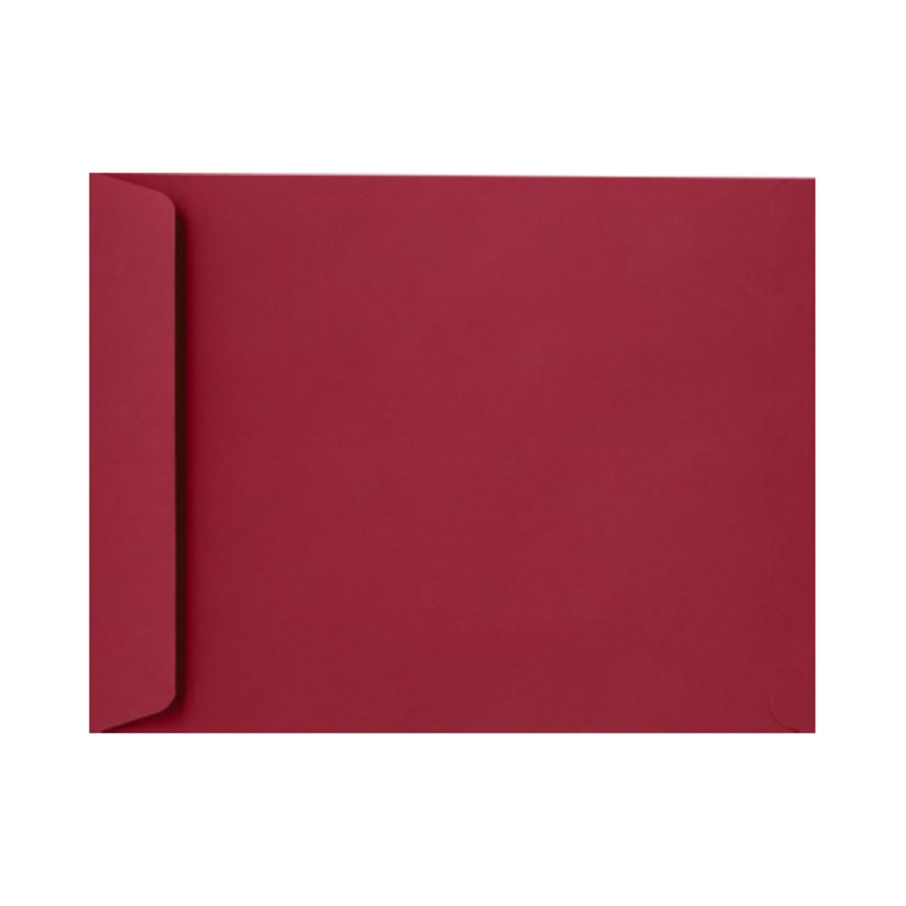 LUX Open-End 9in x 12in Envelopes, Peel & Press Closure, Garnet Red, Pack Of 1,000