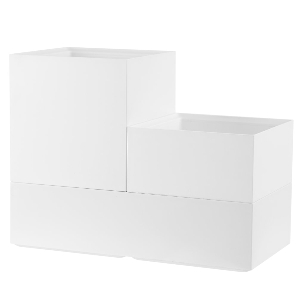 Bostitch Konnect 3-Piece Stackable Storage Cup Set, White
