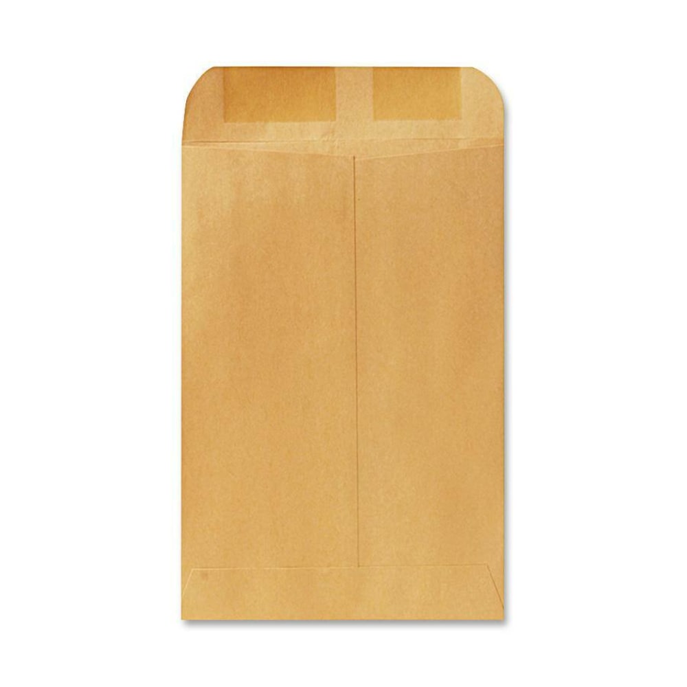 Quality Park Catalog Envelopes, Gummed Closure, 6 1/2in x 9 1/2in, Brown, Box Of 500