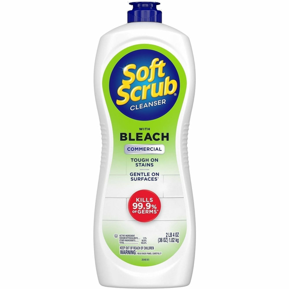 Dial Soft Scrub Bleach Liquid Cleanser, 36 Oz Bottle, Case Of 6
