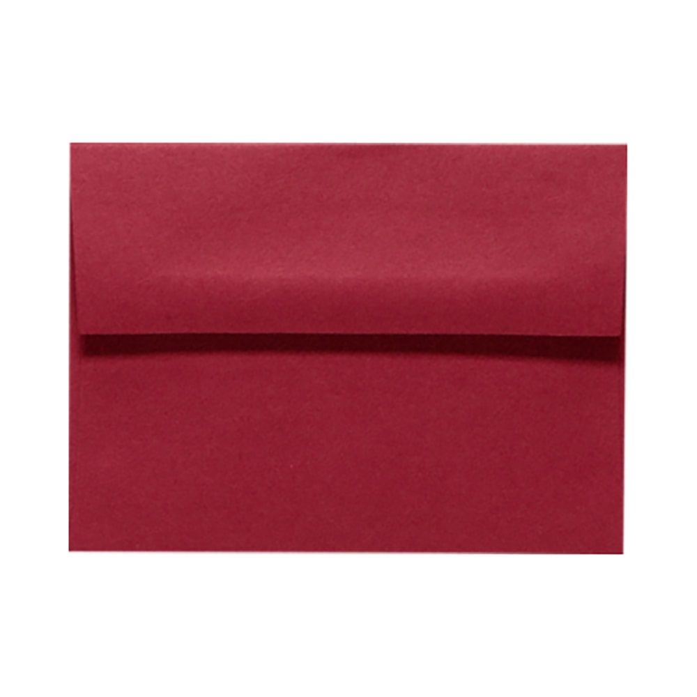LUX Invitation Envelopes, A9, Peel & Press Closure, Garnet Red, Pack Of 50