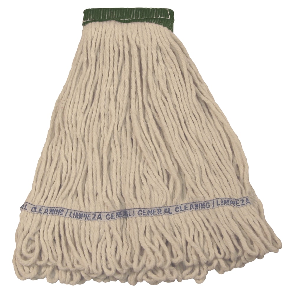 Wilen E-Line Looped End Mop, Medium, 5in Headband, Natural