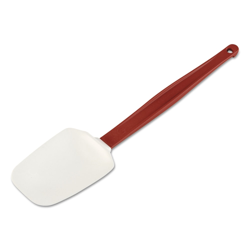 Rubbermaid Commercial High Heat Scraper Spoon, 13-1/2in, White/Red