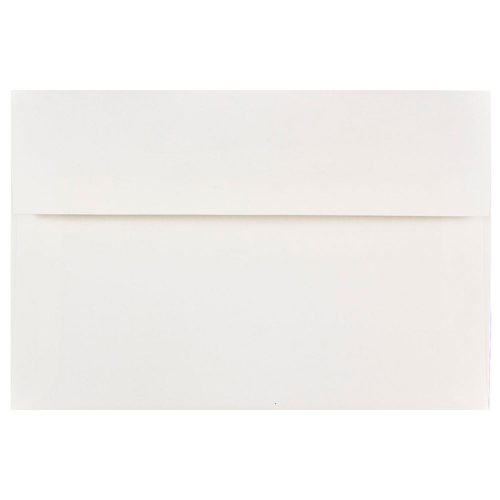 JAM Paper Booklet Invitation Envelopes, A8, Gummed Seal, White, Pack Of 25