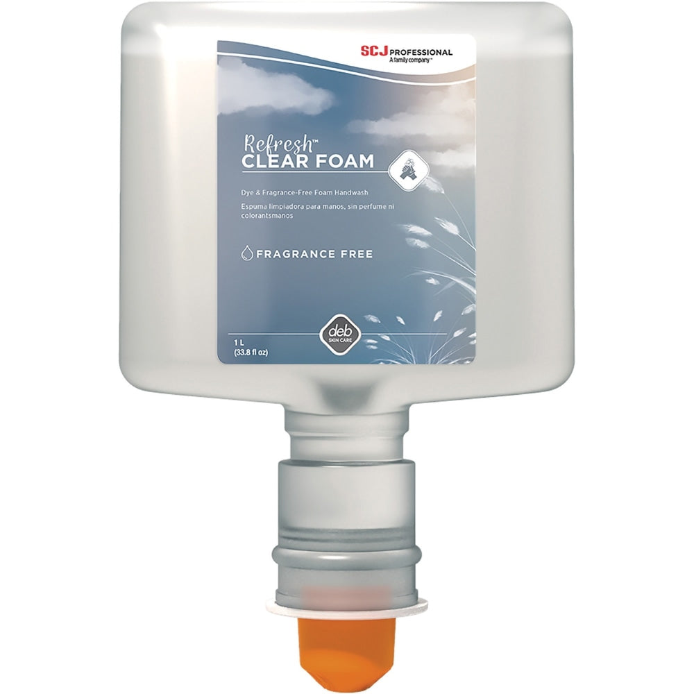 SC Johnson Hypoallergenic Foam Hand Soap - 40.6 fl oz (1200 mL) - Dirt Remover - Hand - Moisturizing - CLR120TF