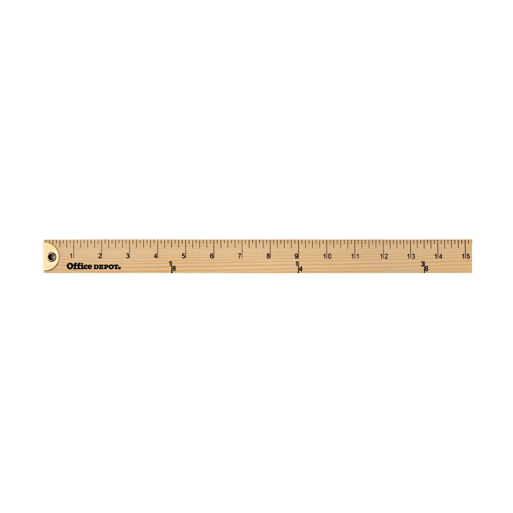 Office Depot Brand Wooden Yardstick, 36in, Natural