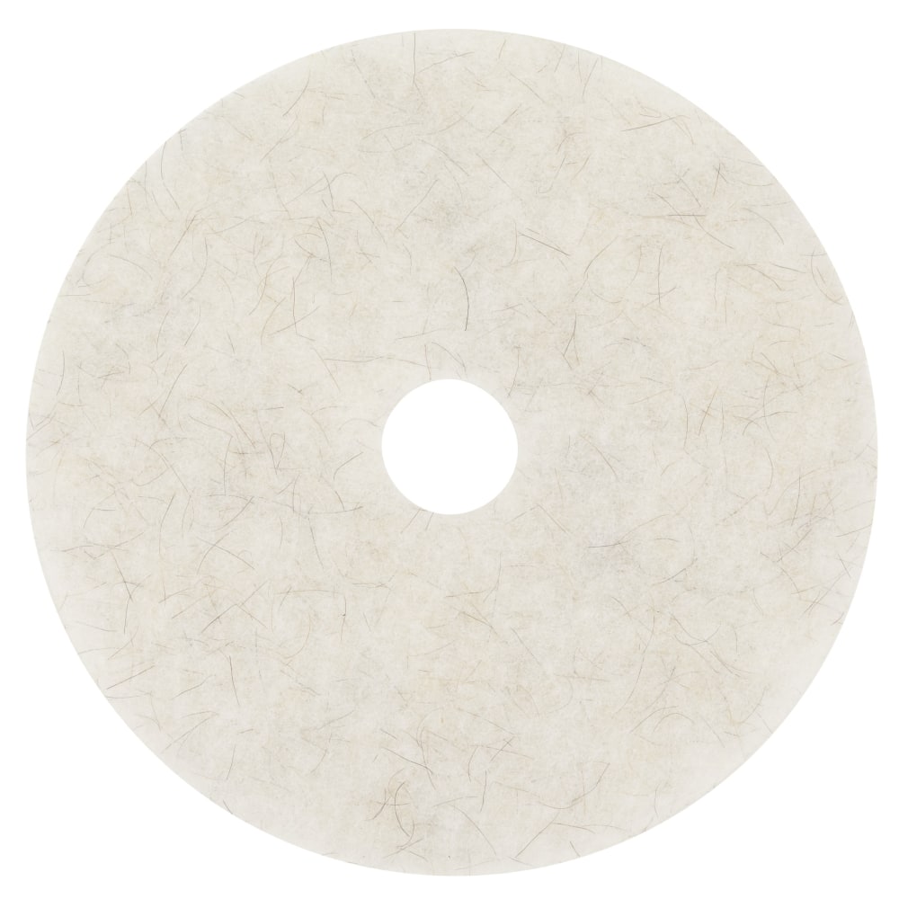 Scotch-Brite 3300-27CA Natural Blend Floor Pads, 27in, White/Natural, Case Of 5 Pads