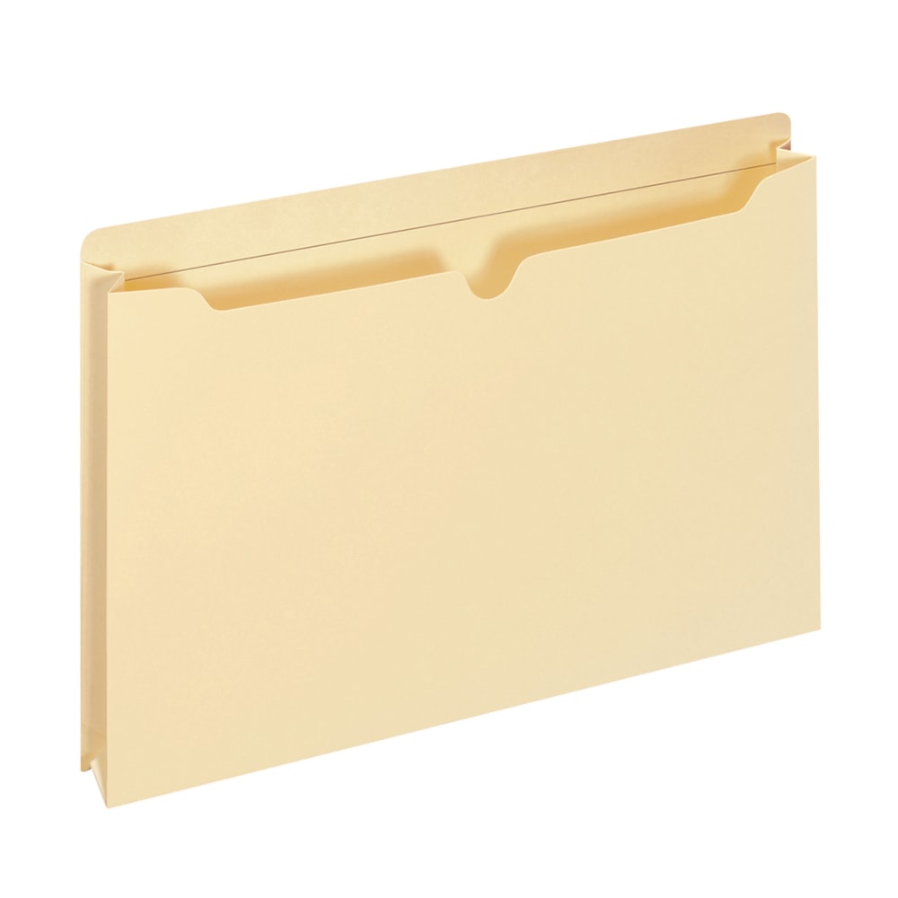Office Depot Brand Manila Double-Top File Jackets, 2in Expansion, Letter Size, Pack Of 25 File Jackets