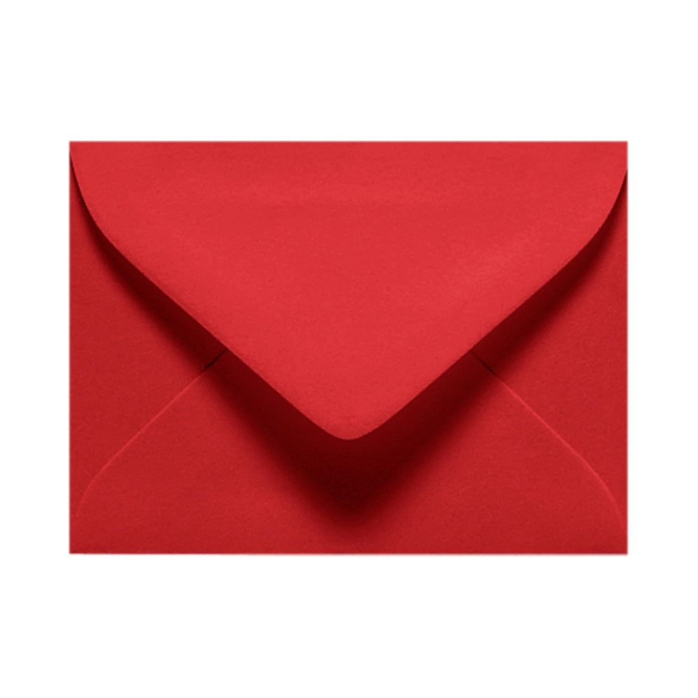 LUX Mini Envelopes, #17, Gummed Seal, Ruby Red, Pack Of 50