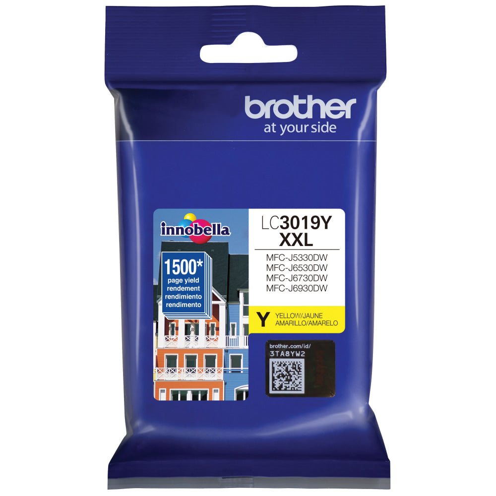 Brother LC3019I Yellow Extra-High-Yield Ink Cartridge, LC3019Y