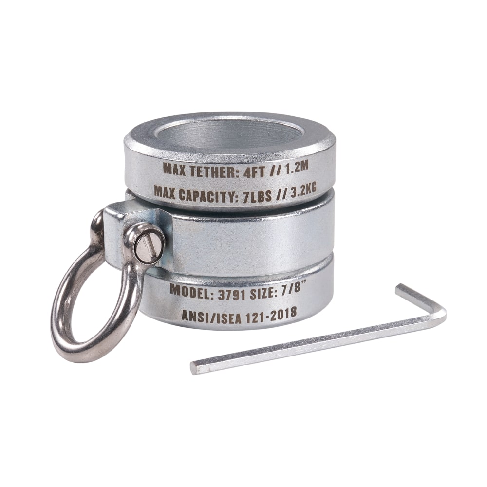 Ergodyne Squids 3791 Connecting Bar Lock Collar, 7/8in, Silver