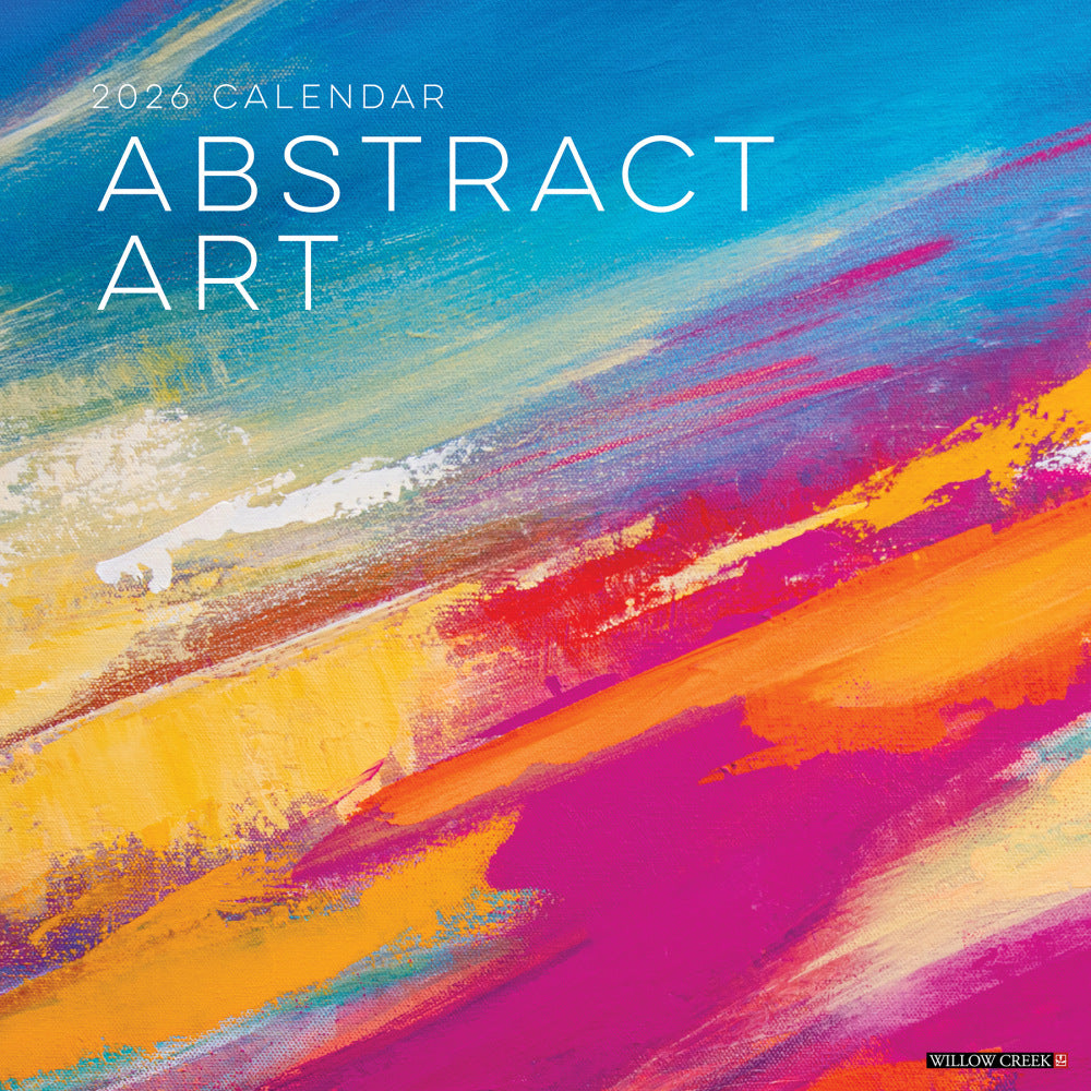 2026 Willow Creek Press Art & Design Monthly Wall Calendar, 12in x 12in, Abstract Art, January To December, 49778