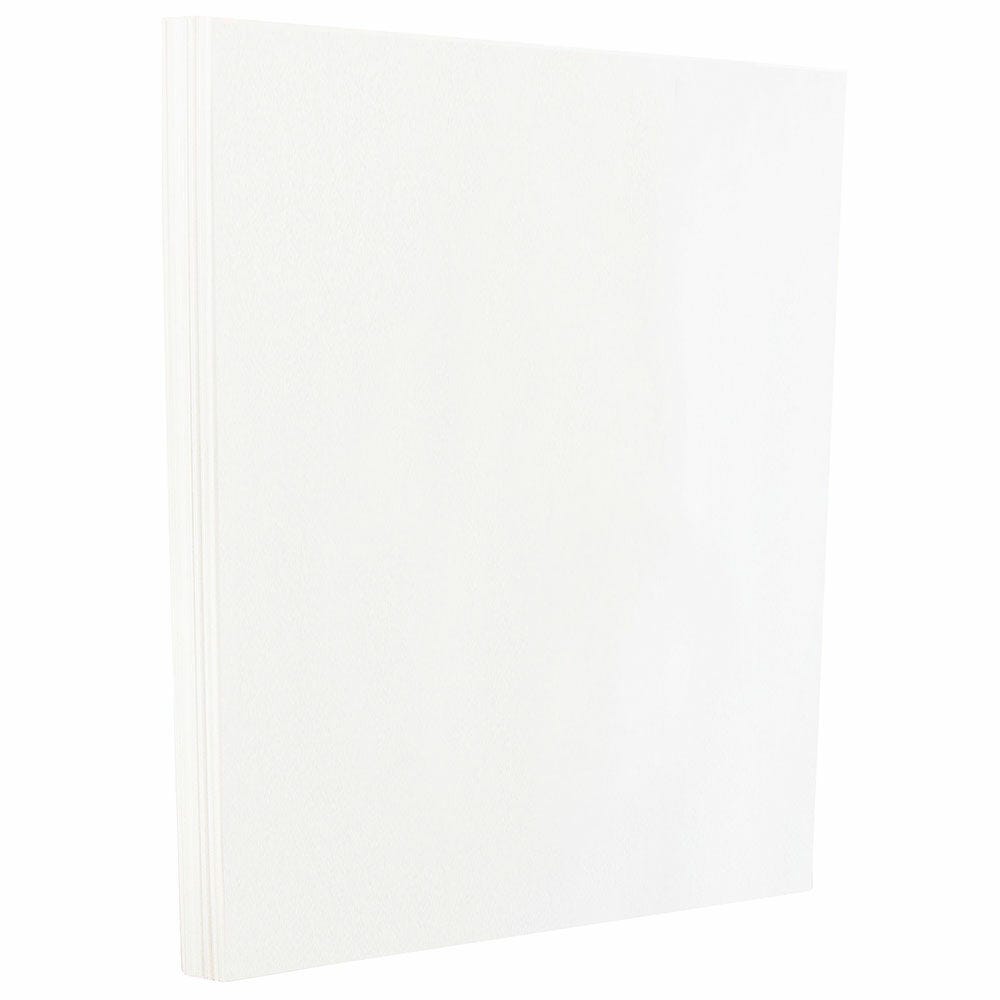 JAM Paper 2-Sided Glossy Card Stock, White, 6in x 9in, 80 Lb, Pack Of 50