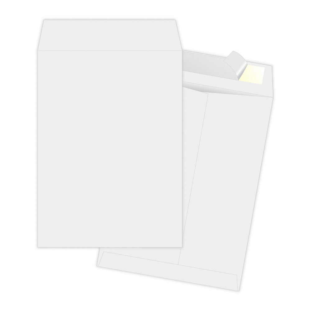 Quality Park Ship-Lite Catalog Envelopes, 10in x 13in, Self-Adhesive, White, Box Of 100
