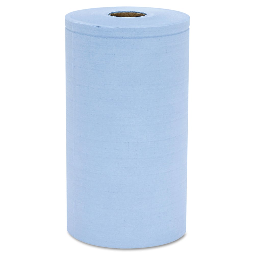 HOSPECO TASKBrand Glass & Surface Cleaning Wipers Prism Scrim Reinforced Wipers, 4-Ply, 9.75in x 275 ft, Unscented, Blue, 6 Rolls/Carton