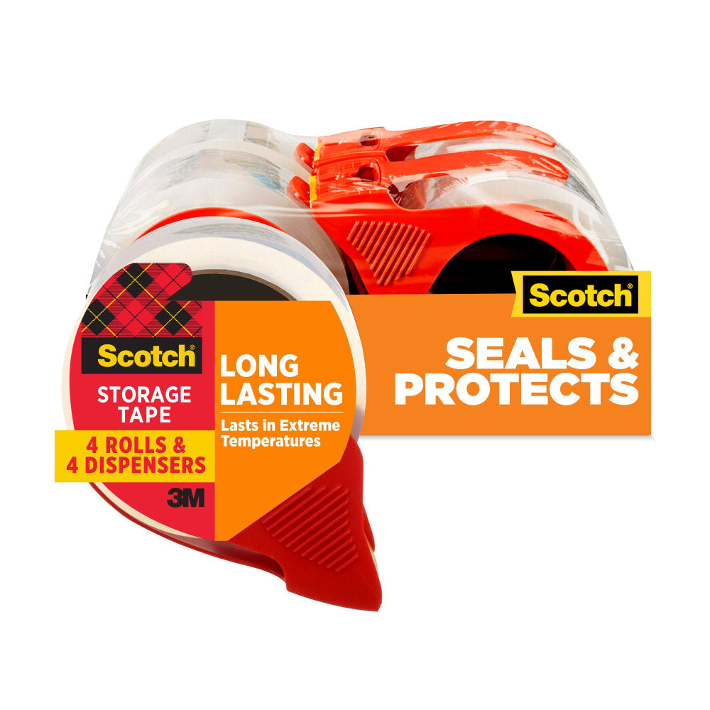 Scotch Long-Lasting Storage/Packaging Tape, 3650S4RD
