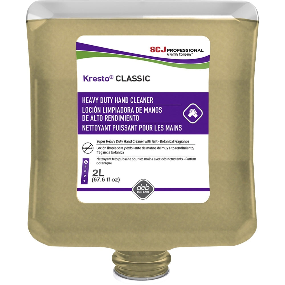Kresto Classic 2 L Refill Heavy Duty Hand Cleaner Manual Cartridge - Fougere Scent (4/Carton) - 2.11 quart (67.52 Oz)- KCL2LT